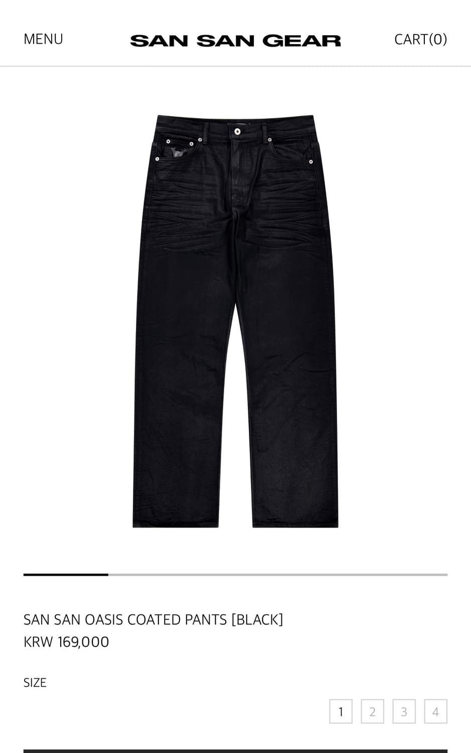 (구매) 산산기어 오아시스 코팅팬츠 사이즈 2 구매합니다 상품이미지1