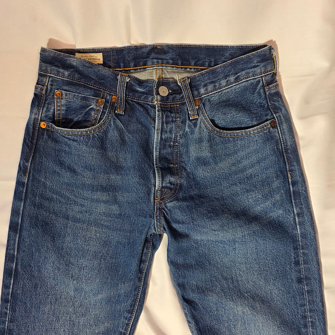 [W28L32]리바이스 프리미엄 501 데님 팬츠 상품이미지2