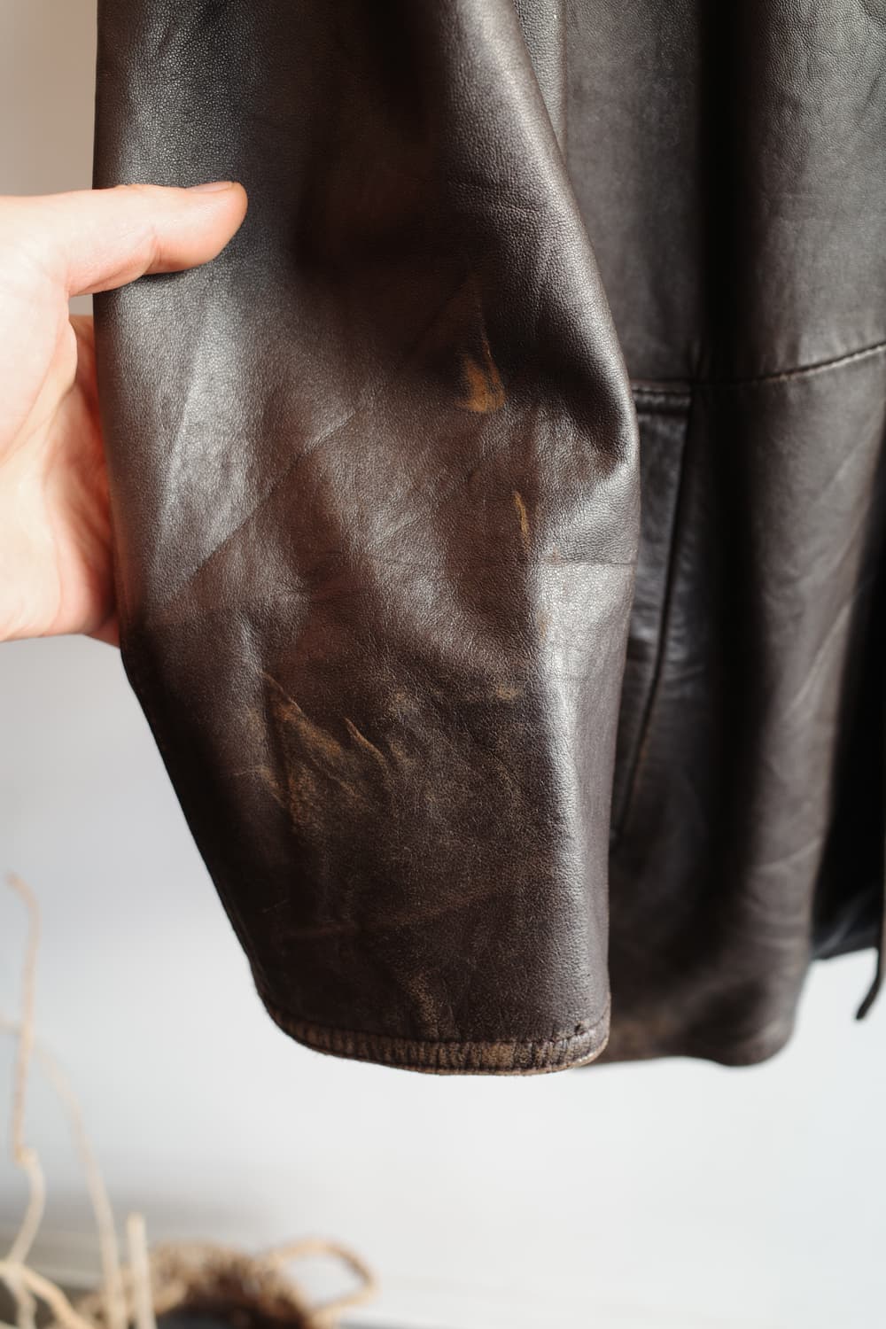 Japan brand 램스킨 더블 가죽자켓 상품이미지5