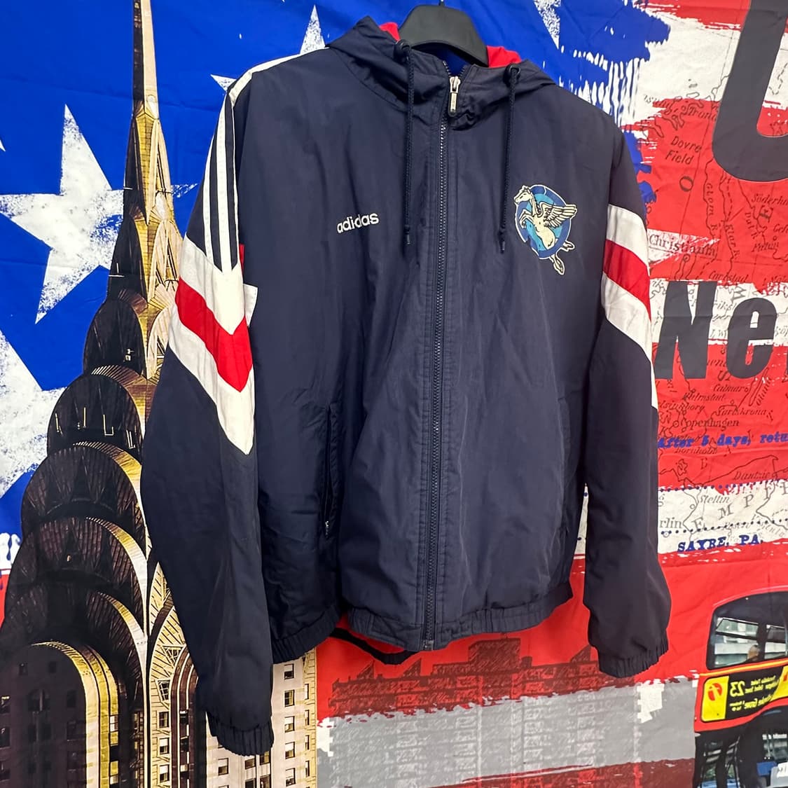 올드스쿨 아디다스 레어템 유니콘 오버핏 누빔후드패딩105 상품이미지3