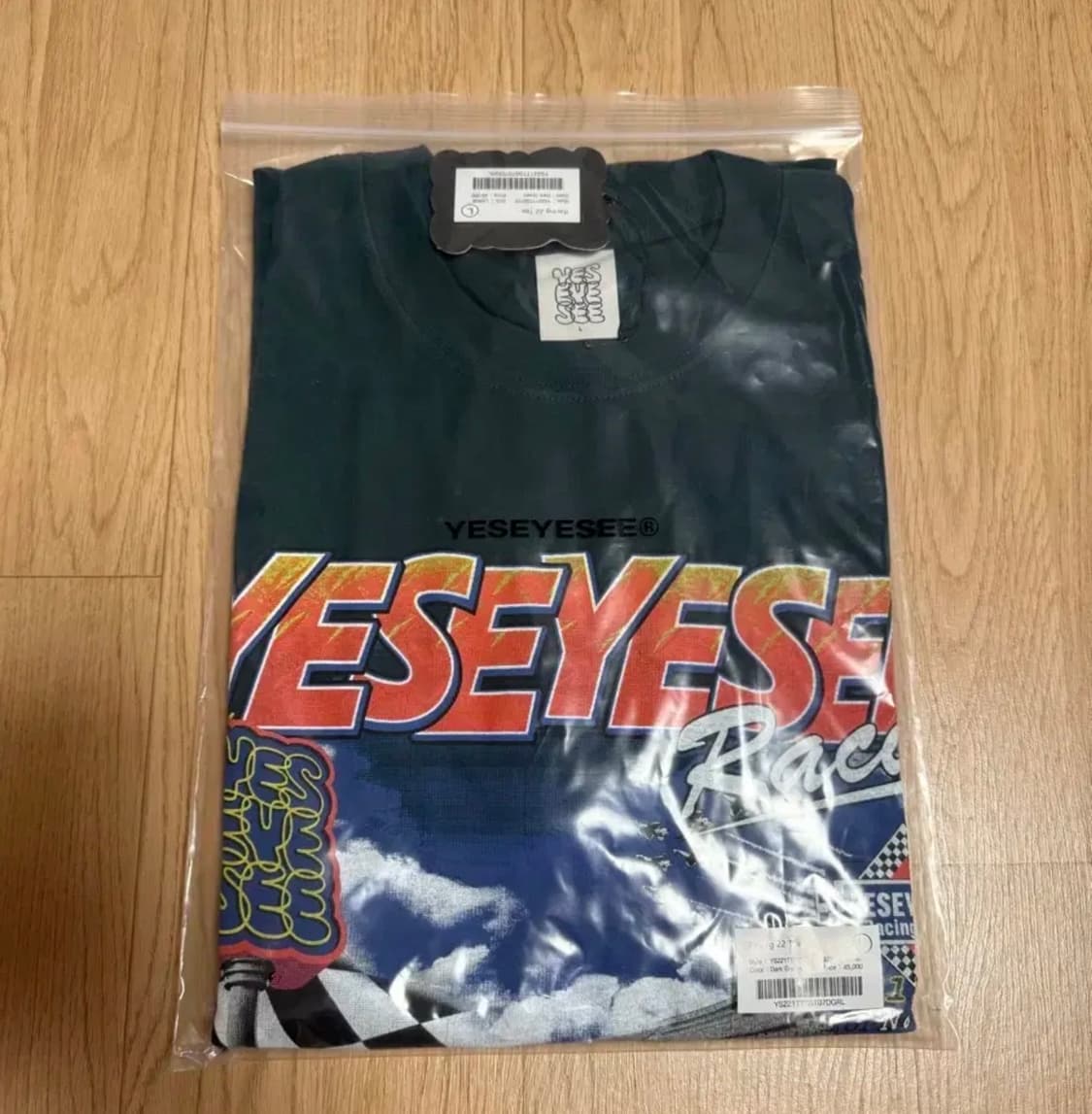 예스아이씨 그린 레이싱 반팔티 상품이미지1