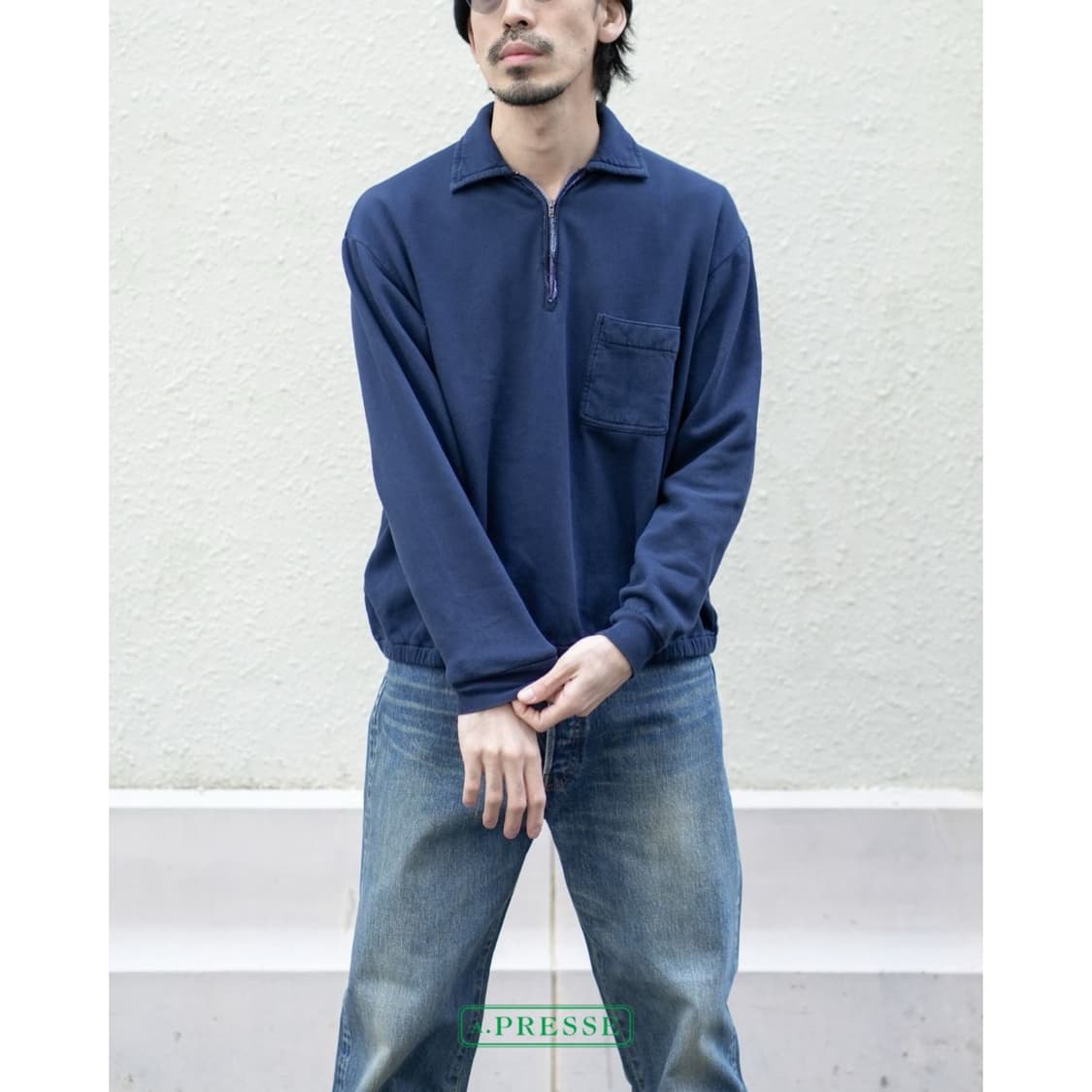 26ss Vintage Light Weight Half Zip sweat 상품이미지1