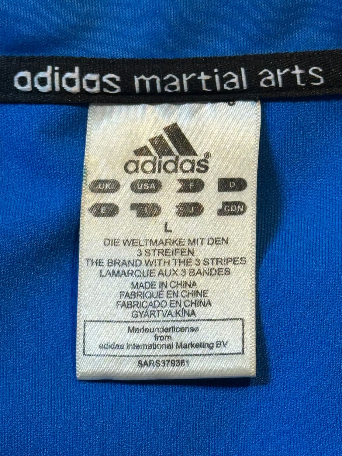 아디다스 ADIDAS 마샬아츠 삼각로고 트랙탑 져지 블루 상품이미지6