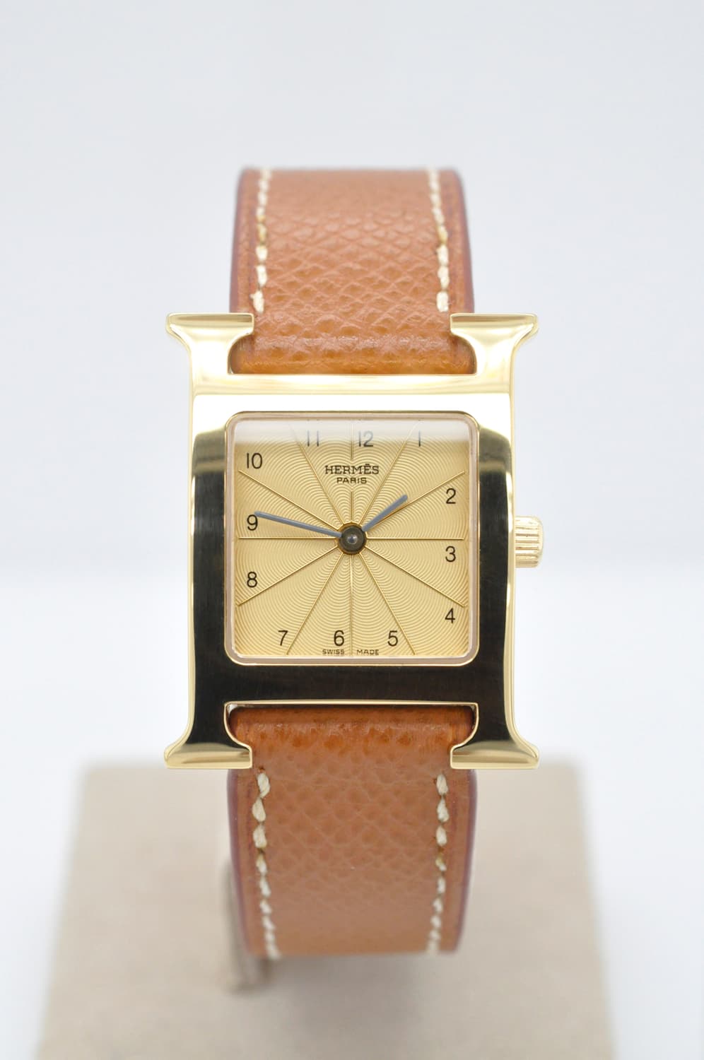 에르메스 H아워 금장 중고명품 손목시계 여성용 PM 사이즈 21mm 상품이미지2