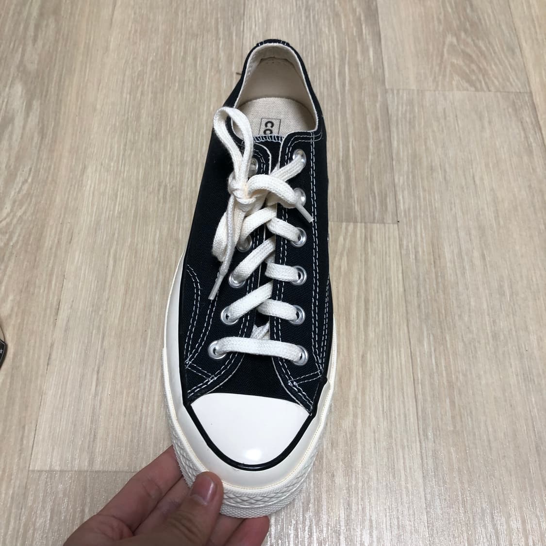 (255) 새상품 컨버스 CONVERSE 척테일러 70's 로우 블랙 상품이미지8
