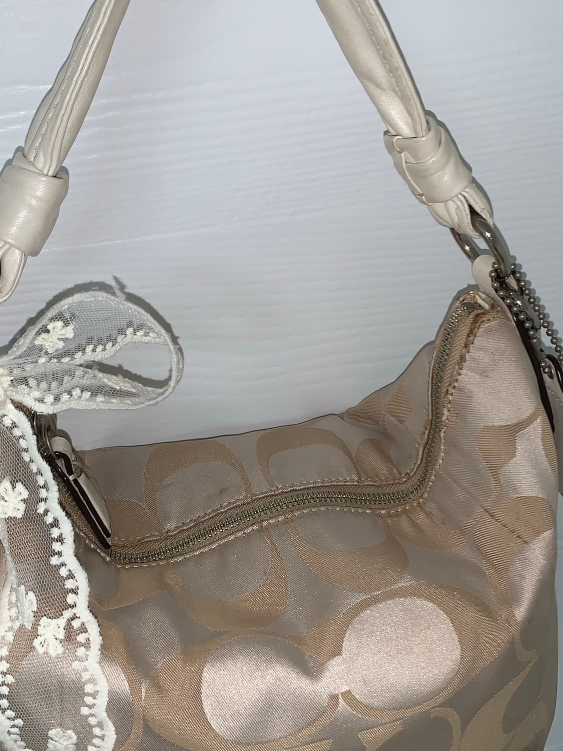 Coach ivory y2k shoulder bag 상품이미지7