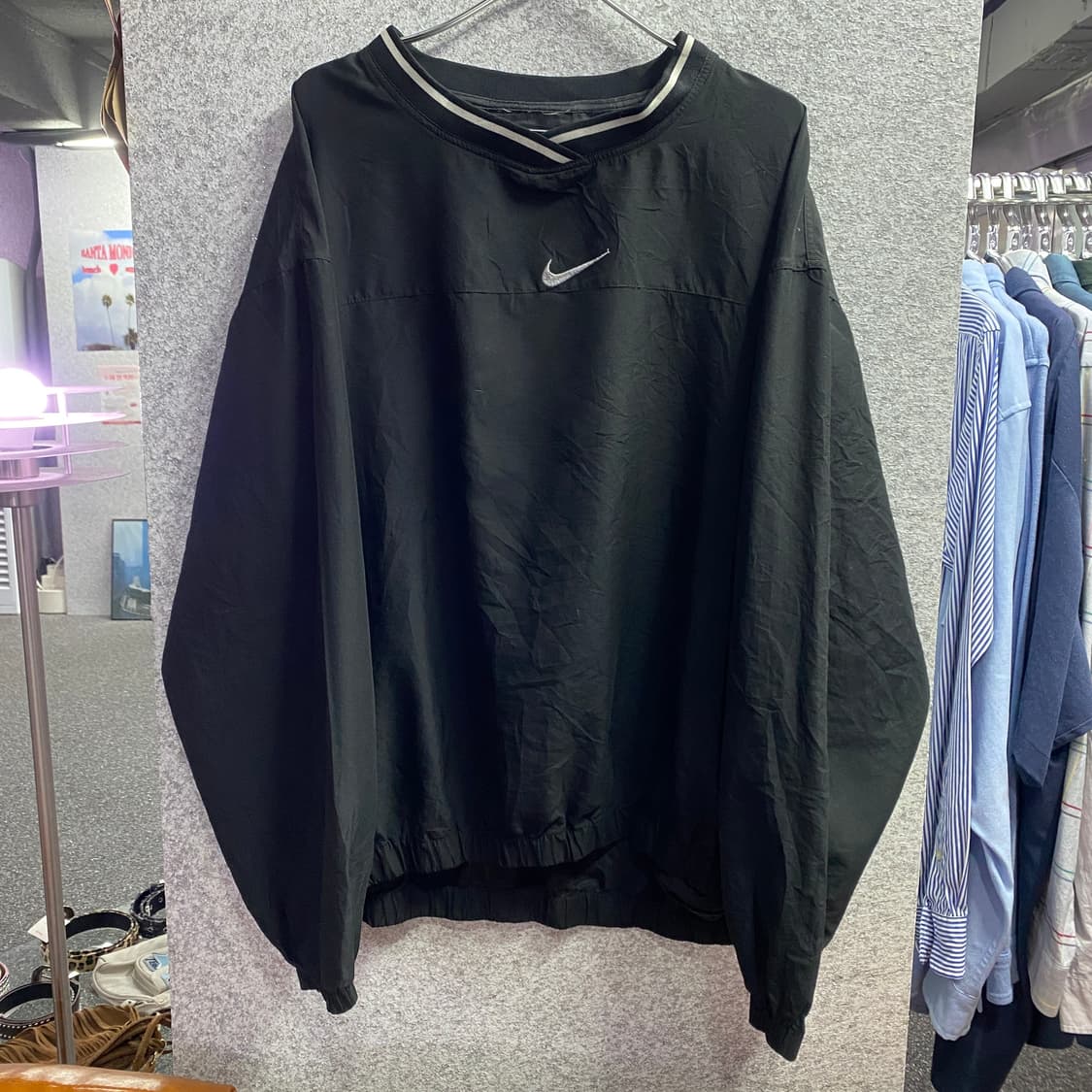 나이키 미들 스우시 블랙 웜업 B3243 상품이미지2