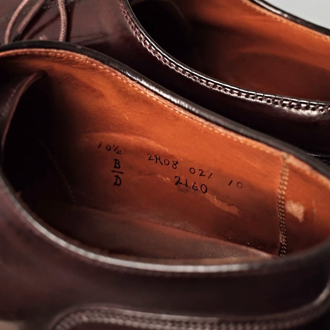 알든 2160 코도반 스트레이트팁 더비 10.5 버건디 상품이미지9