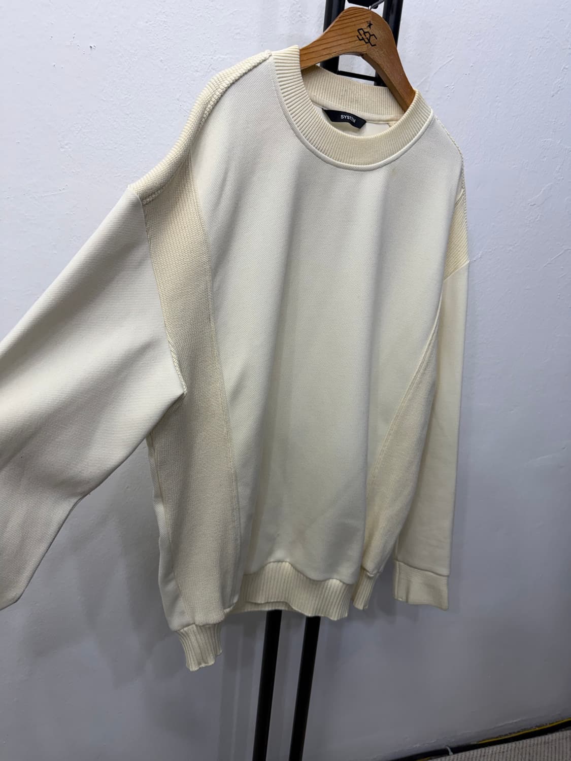 정품) 시스템옴므 한섬 22ss 맨투맨 100 상품이미지2