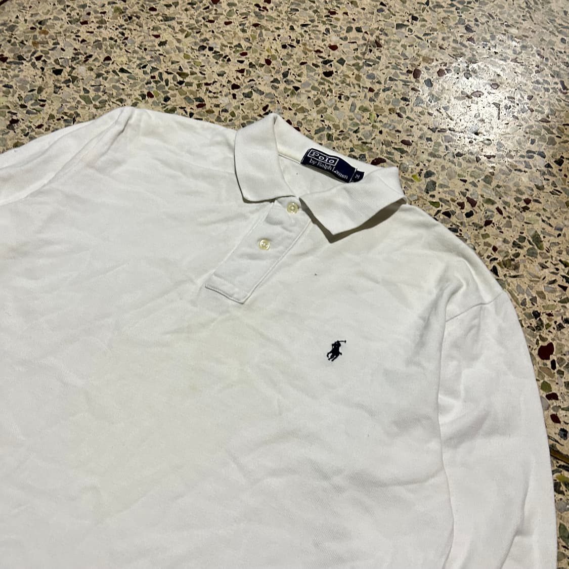 폴로(POLO RalphLauren)화이트 포니 카라티 상품이미지2