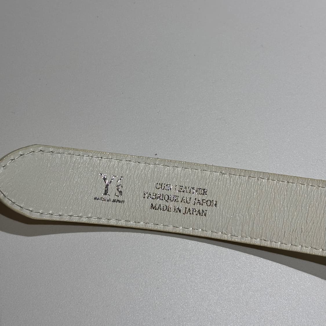 요지 야마모토 와이즈 zip 화이트 벨트 상품이미지7