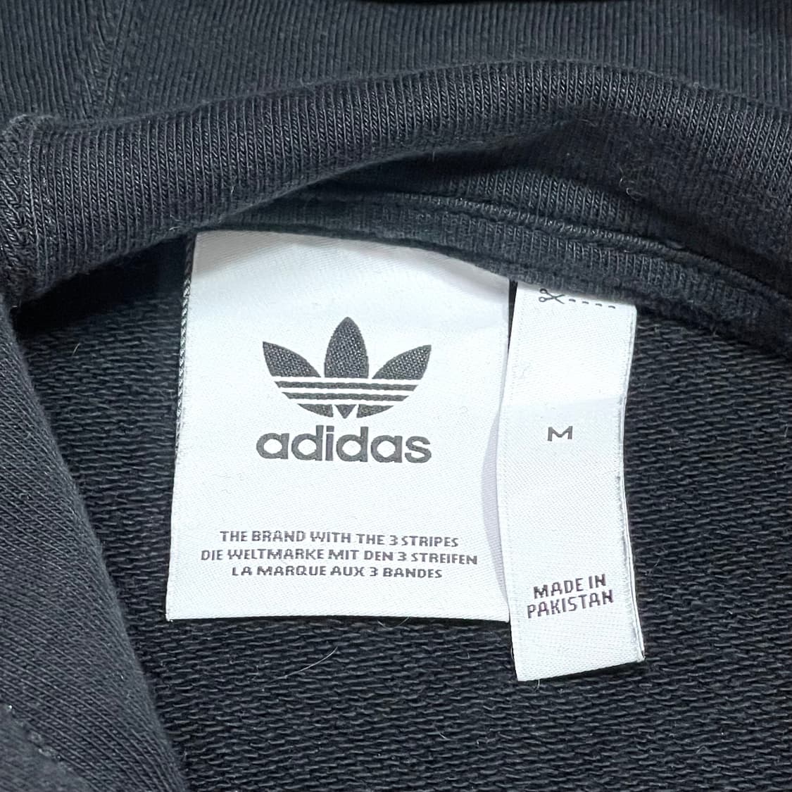 아디다스 오리지널 파이어버드 와펜 블랙 후드티셔츠 여성M 상품이미지3