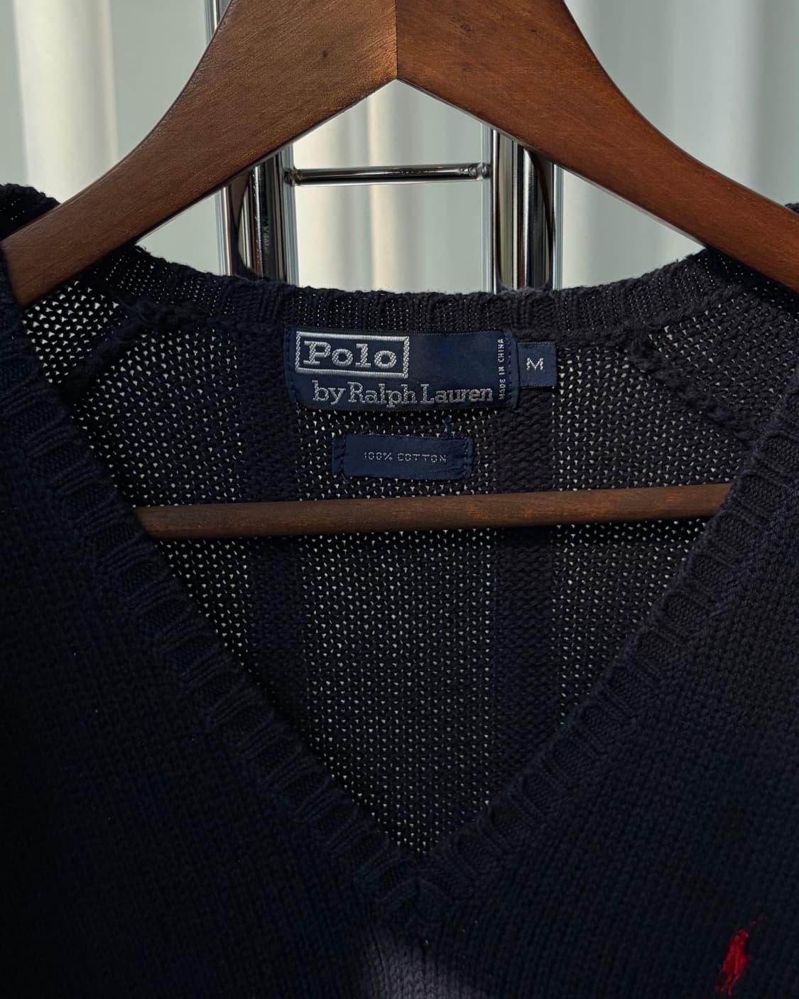 [M]폴로 랄프로렌 브이넥 코튼 니트 navy 상품이미지6