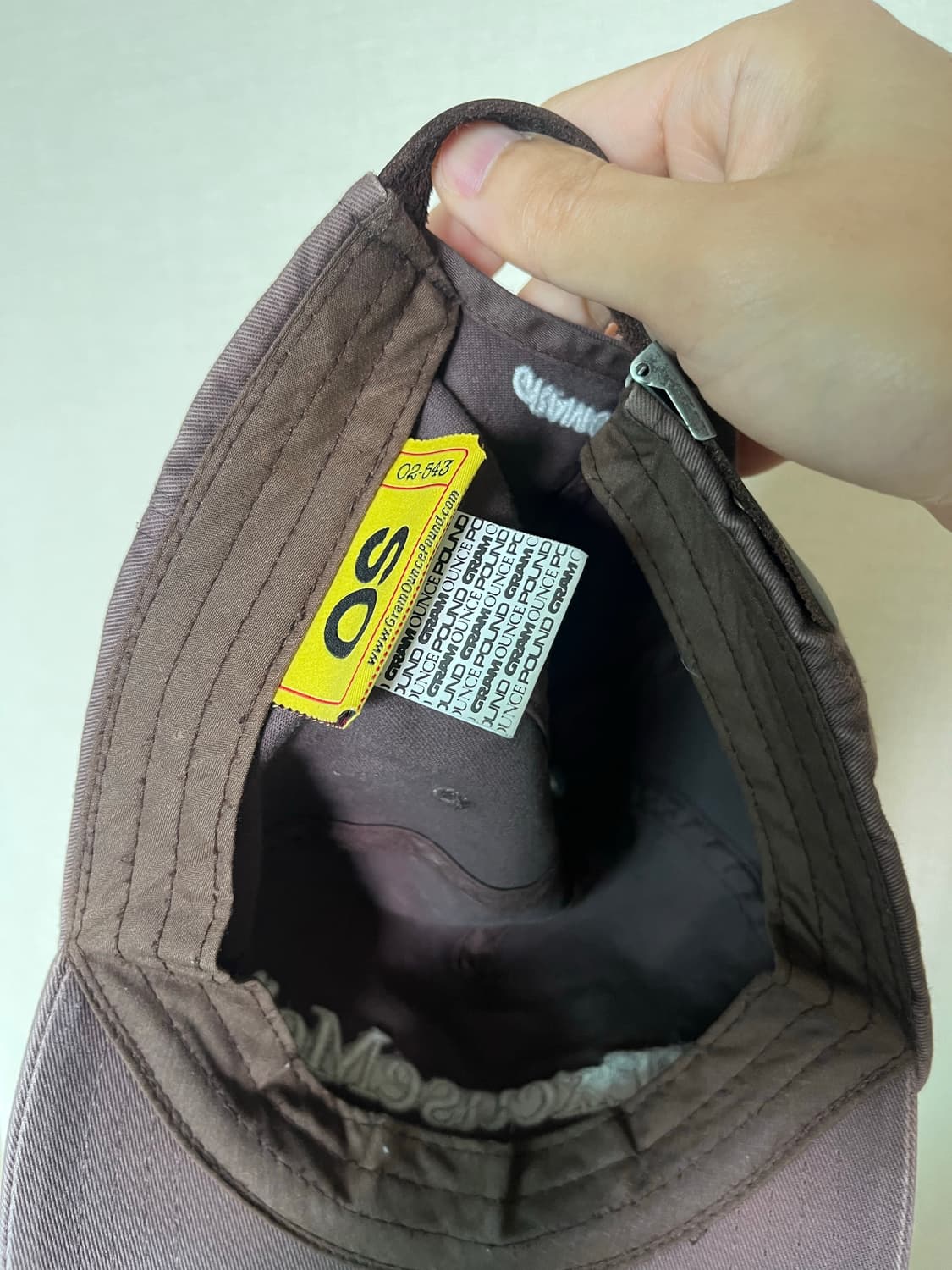 그램아운스파운드 Excuse Me 5-Panel Cap_Washed Ch 상품이미지3