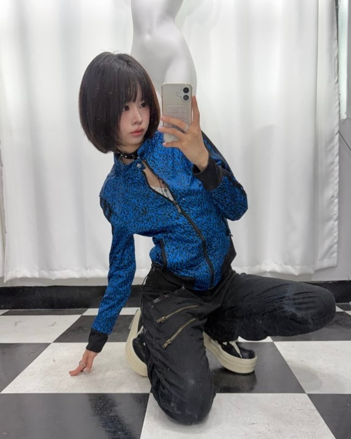 🎸Adidas 블루 레오파드 져지🎸 상품이미지4