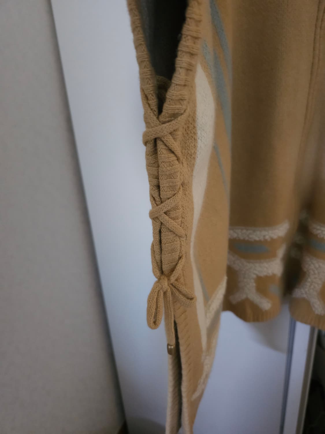 써스데이아일랜드 울니트 판쵸코트 망또 상품이미지5