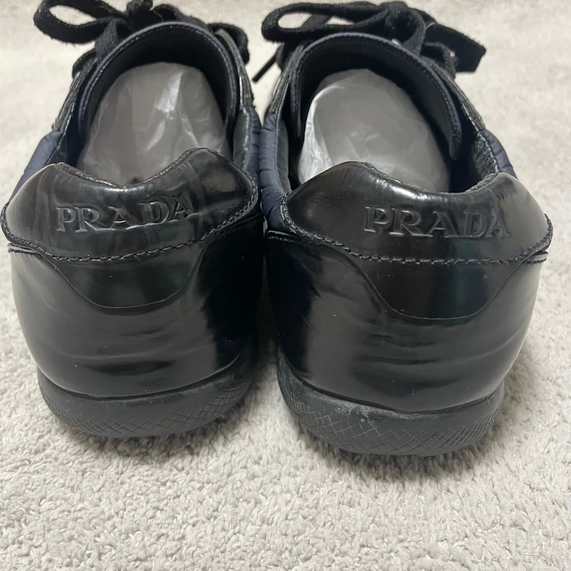 265) 프라다 스포츠 레더 나일론 트레이너 스니커즈 상품이미지4
