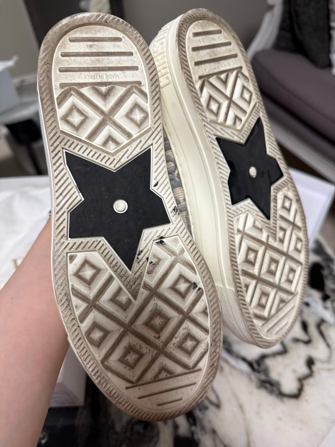 디올 오블리크 워크앤디올 스니커즈 스톤그레이 36 상품이미지4