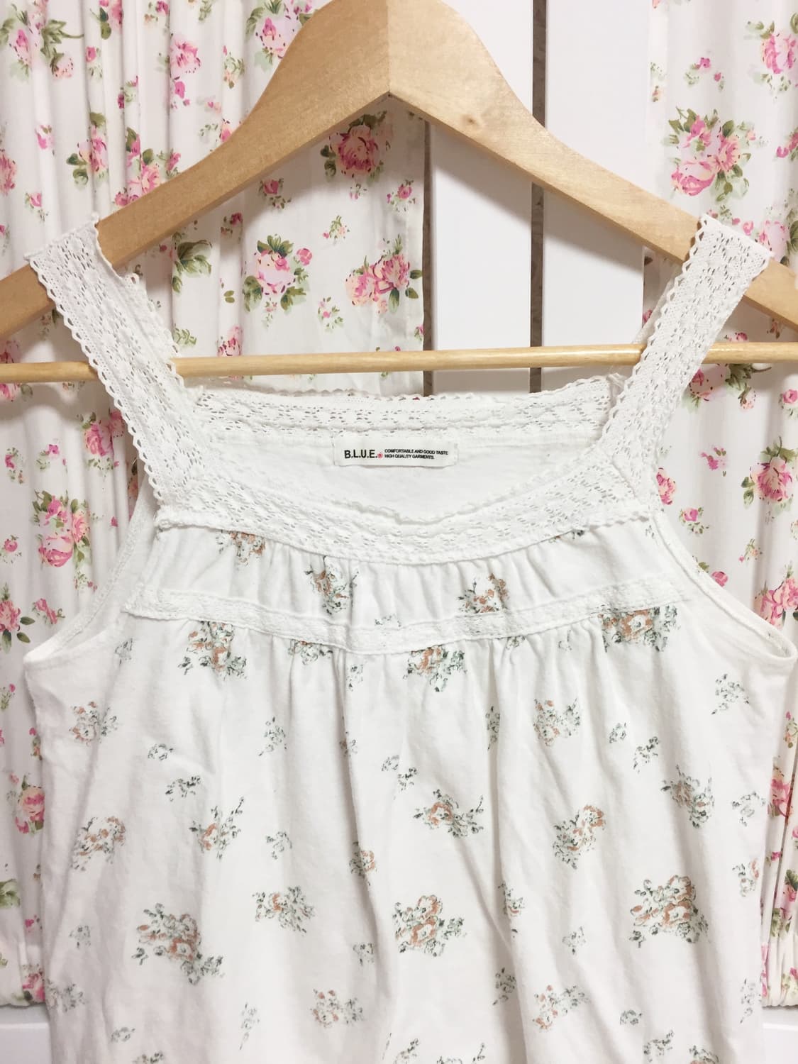 빈티지 모리걸 잔꽃 슬리브리스 상품이미지2