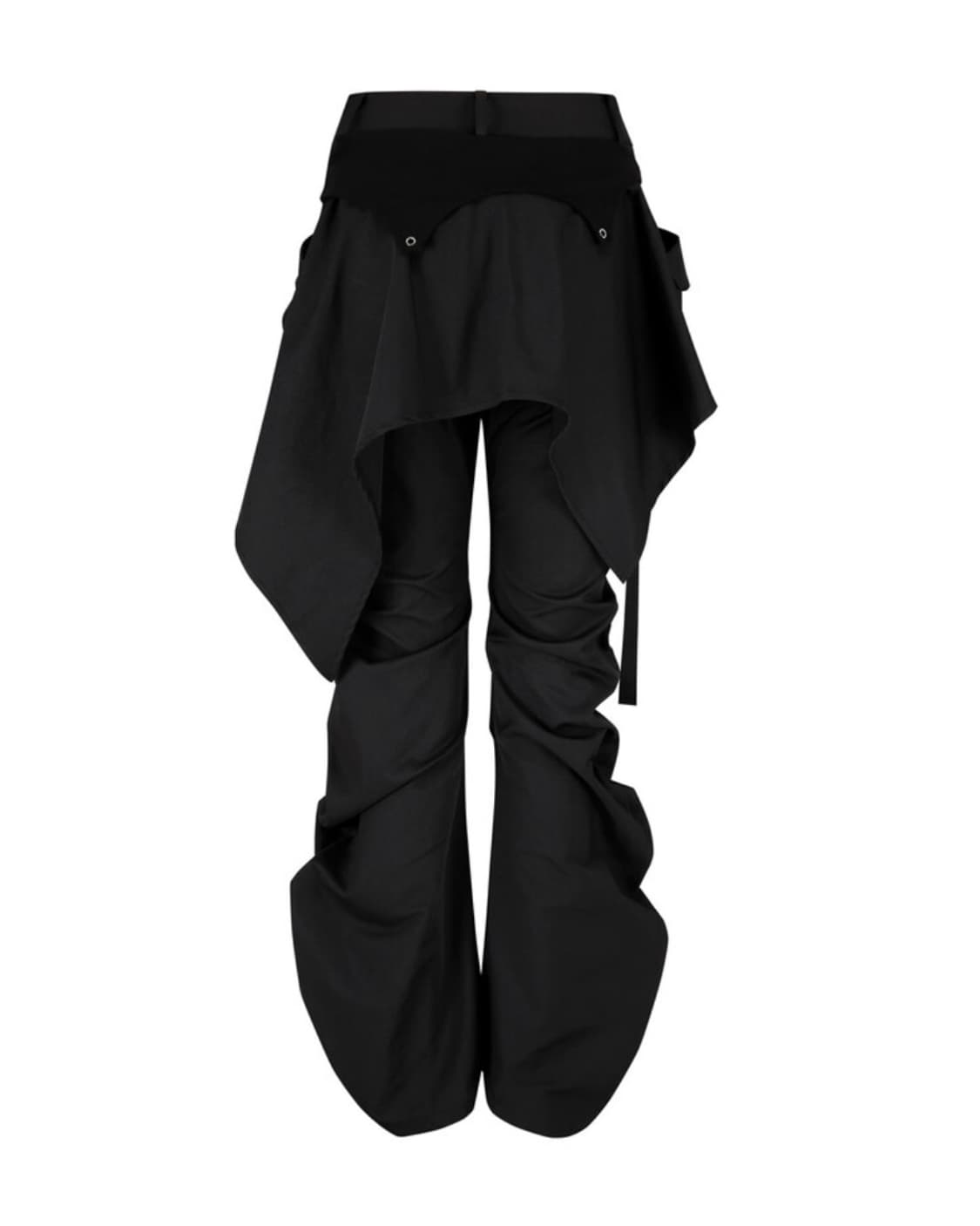 (택포) 카시코 레이어드 스트랩 팬츠 블랙 상품이미지2