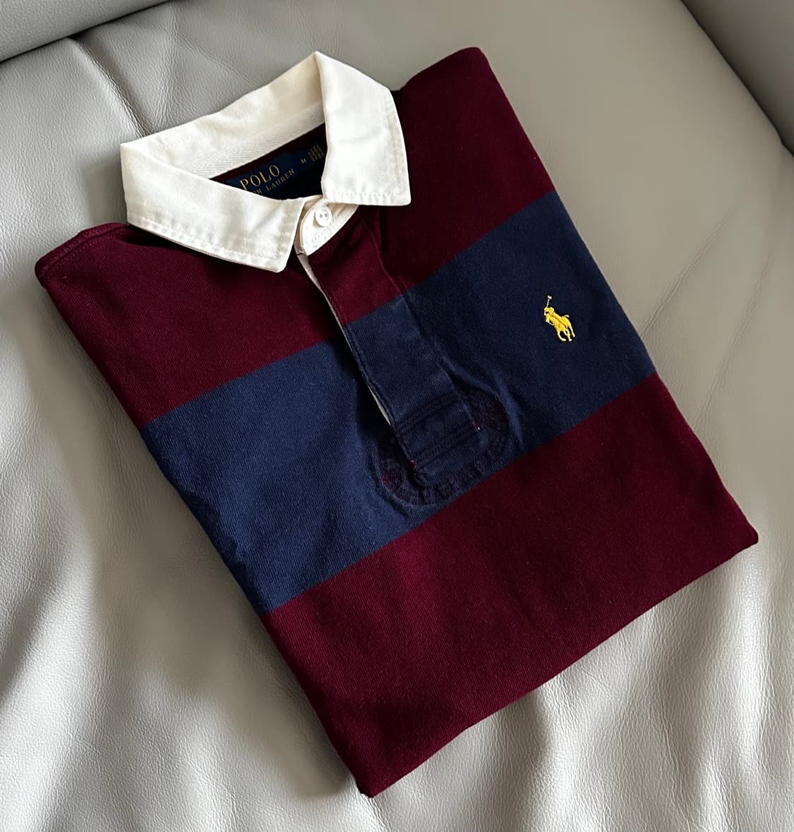 폴로 랄프로렌 럭비티 M 버건디 상품이미지1