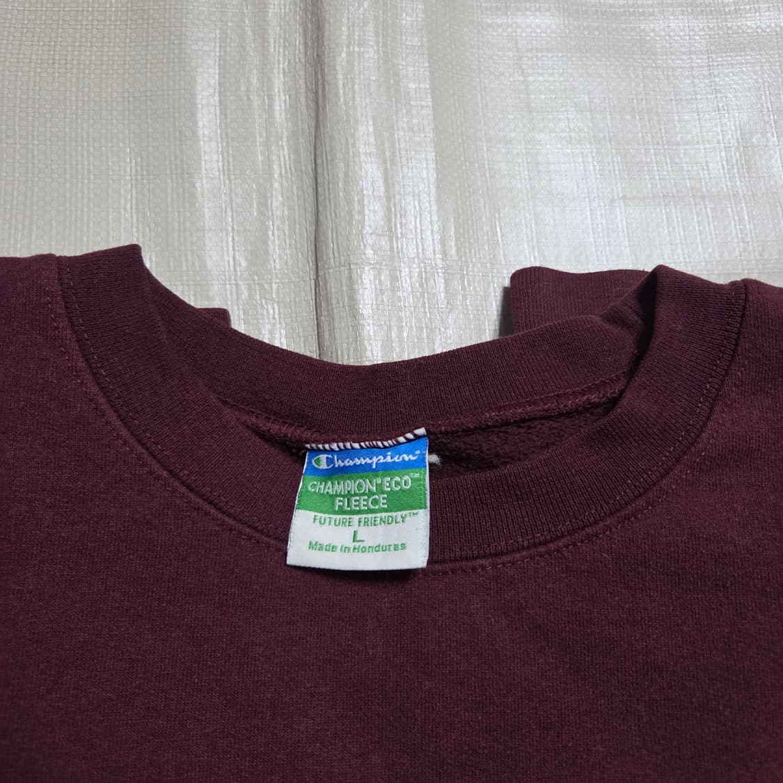 챔피온 버건디 스웻셔츠 L 상품이미지5
