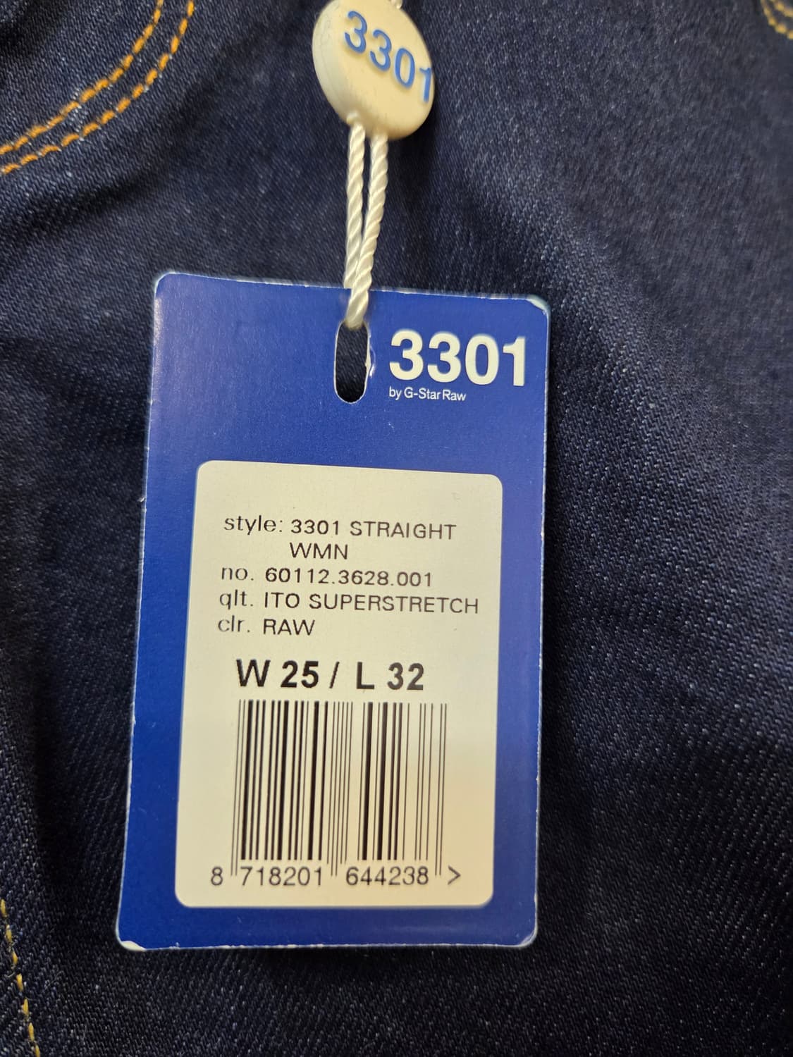 G-Star Raw 3301 데님 청바지(스판) 상품이미지6