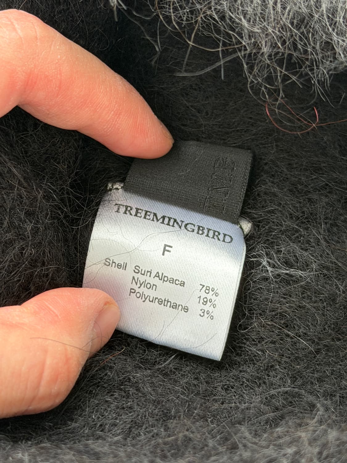 트리밍버드 알파카 비니 블랙 상품이미지3