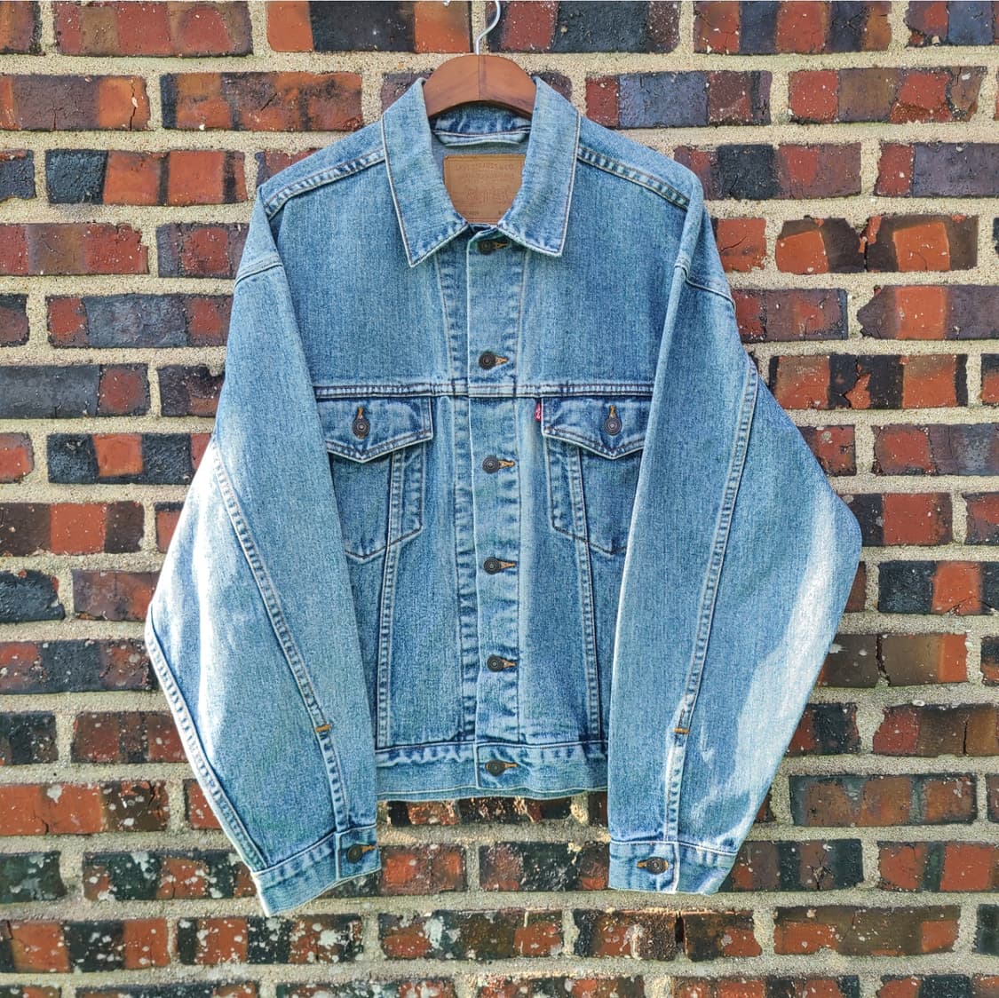 (XL XXL) 90s 리바이스 빈티지 70507 데님 트러커 청 자켓 상품이미지1