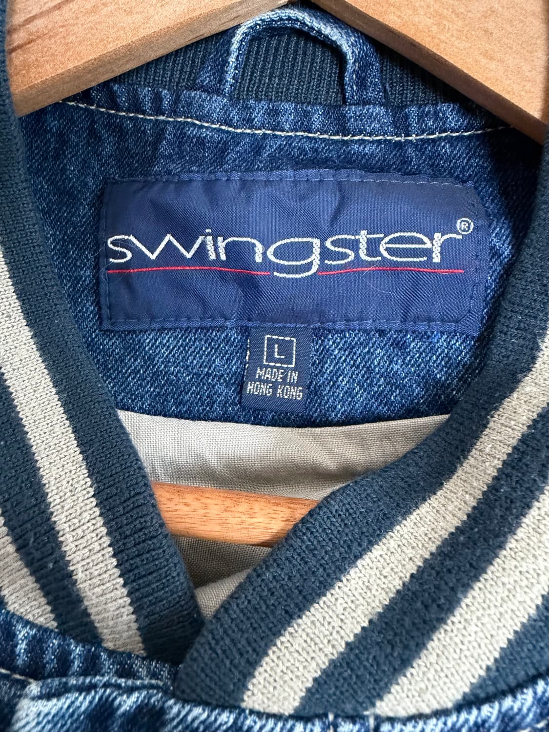 빈티지 스윙스터 데님 바시티 자켓 상품이미지3