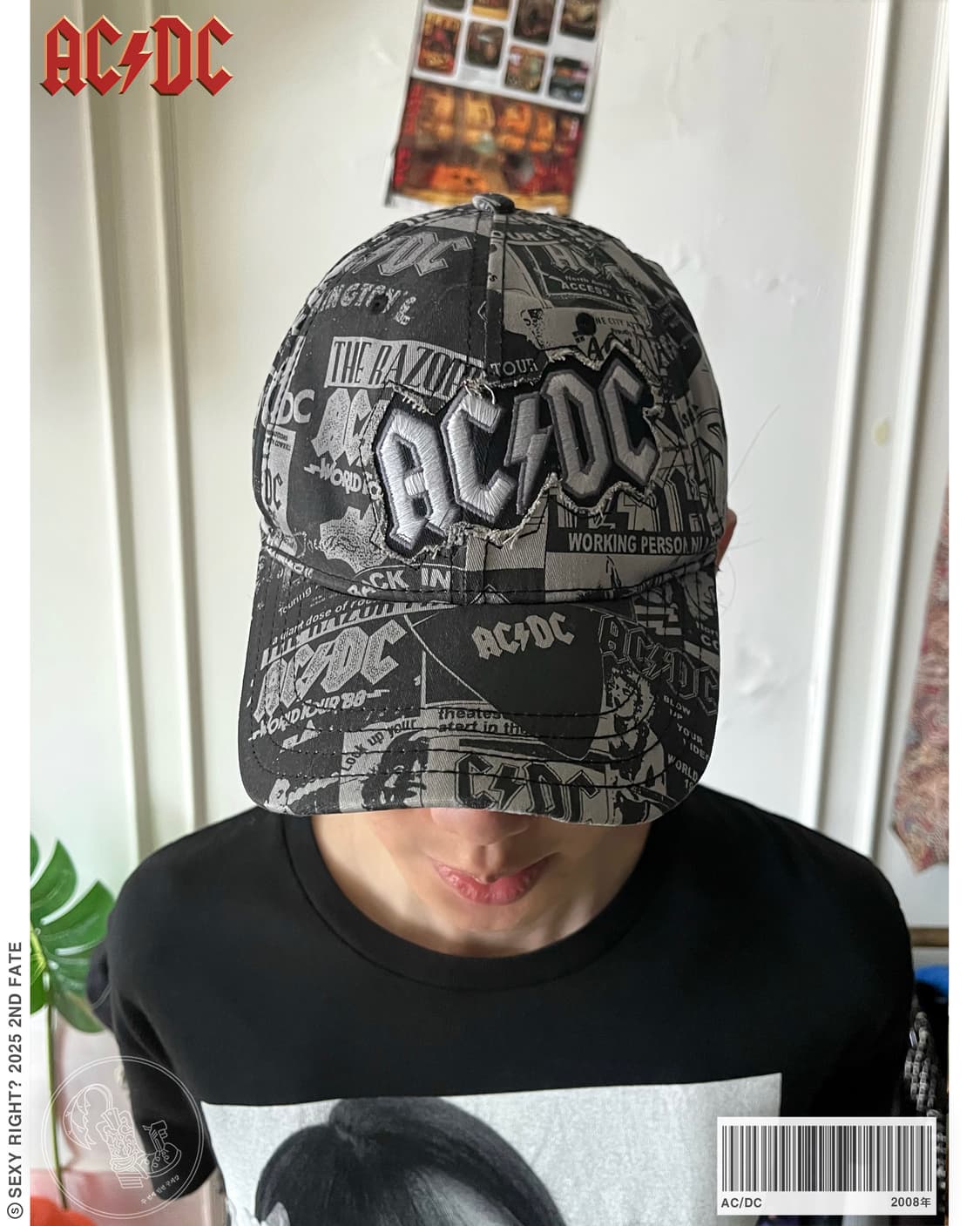 2000s AC/DC Official Collage Print Cap 상품이미지1