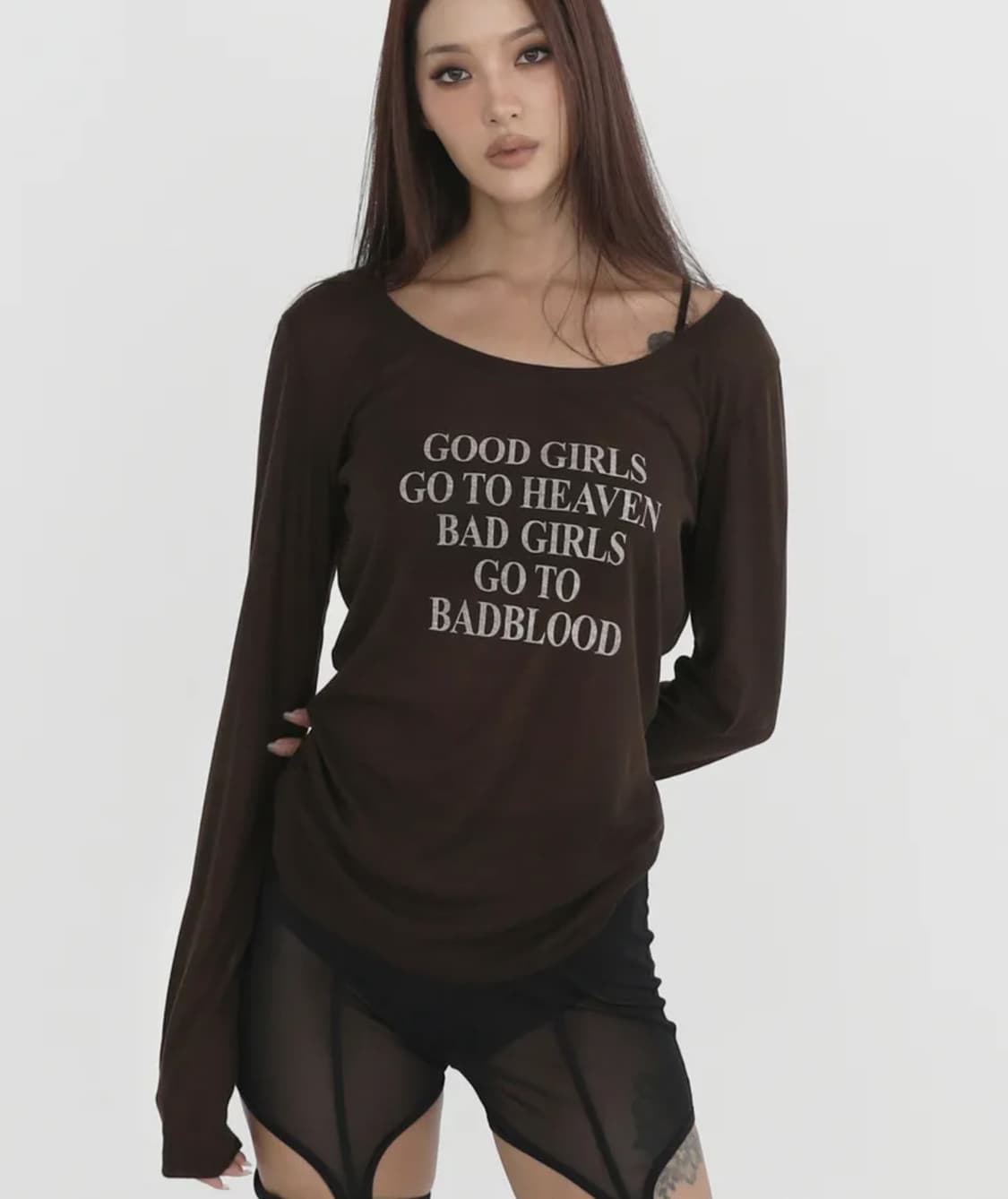 배드블러드 캐시미어 긴팔티 상품이미지4