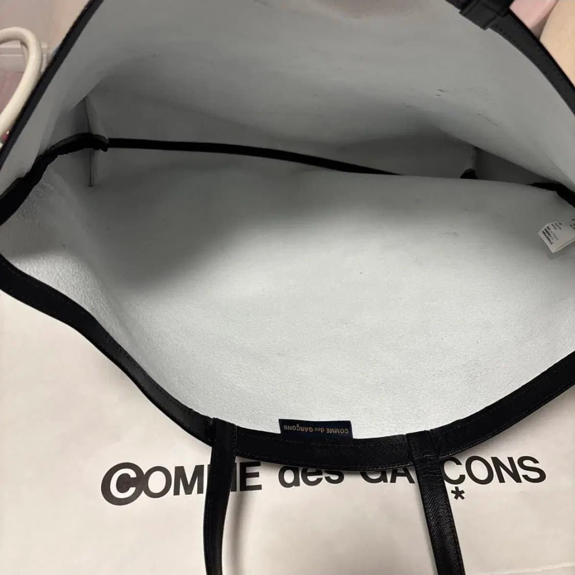 꼼데가르송 소가죽 윤여정 가방 토트백 상품이미지5