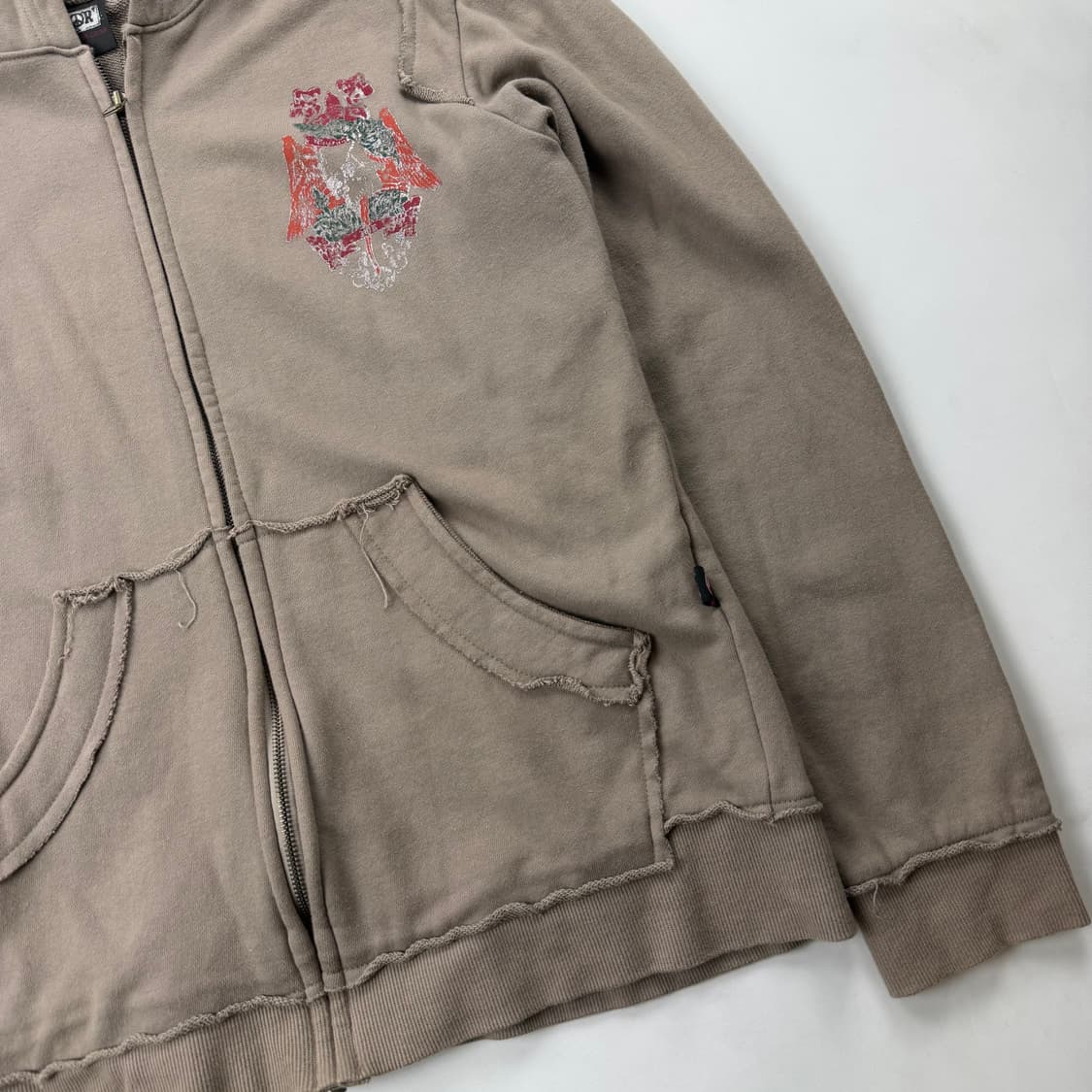 3QR 스컬 프린팅 후드집업 상품이미지4