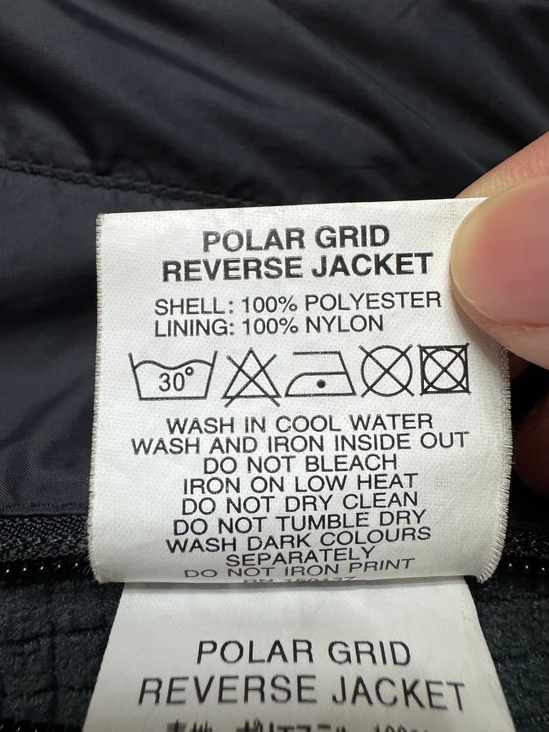 팔라스 폴라 그리드 리버스 자켓 블랙 L 상품이미지6