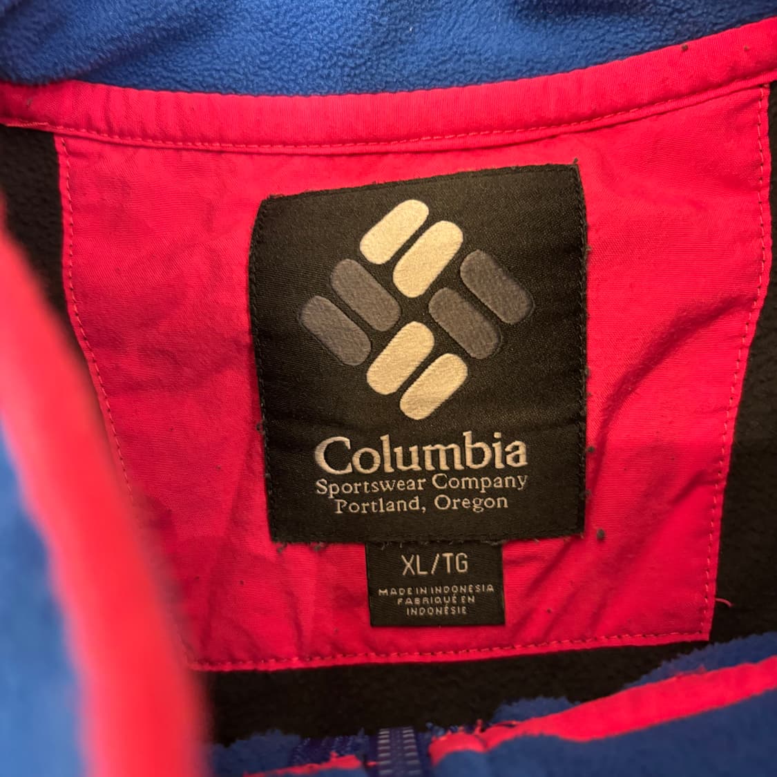 컬럼비아 컬러블럭 플리스 집업 상품이미지3