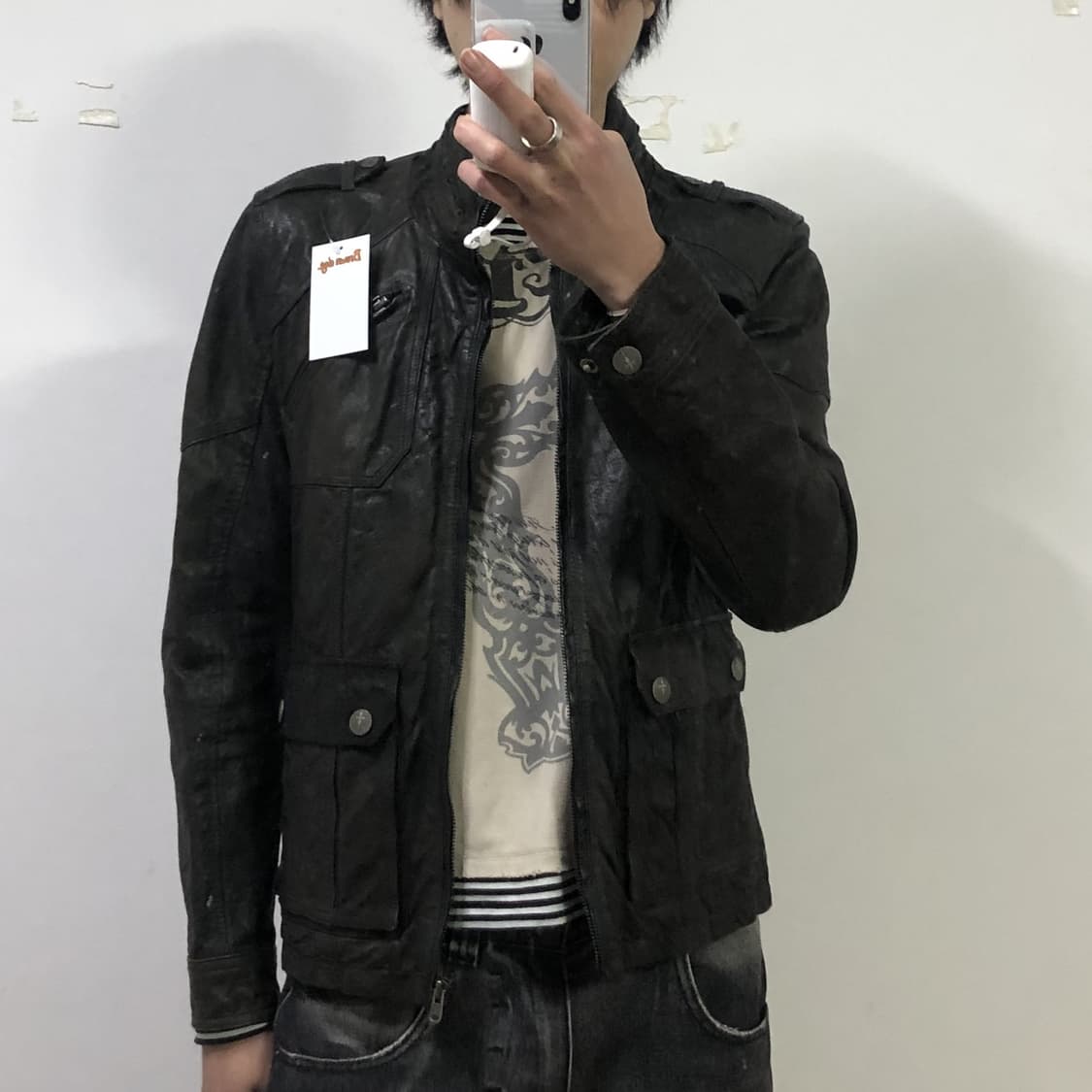 톰보이 램스킨 레더자켓 상품이미지3