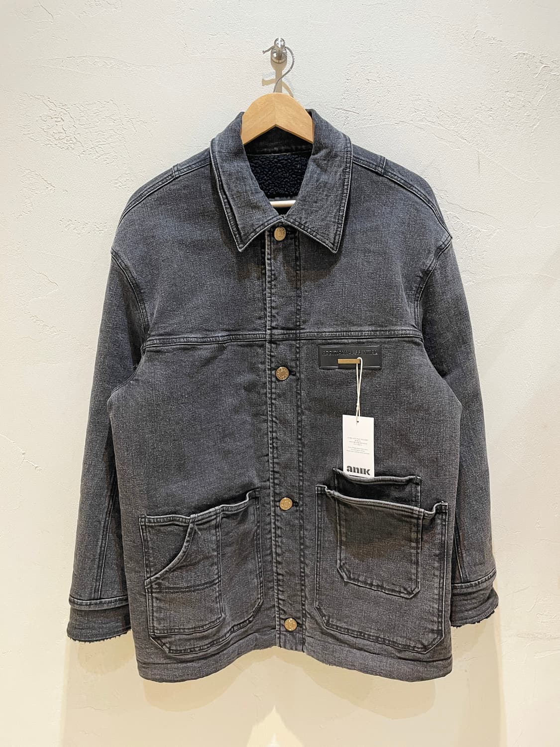 시스템 옴므 21FW 흑청 데님 자켓 A965 상품이미지1