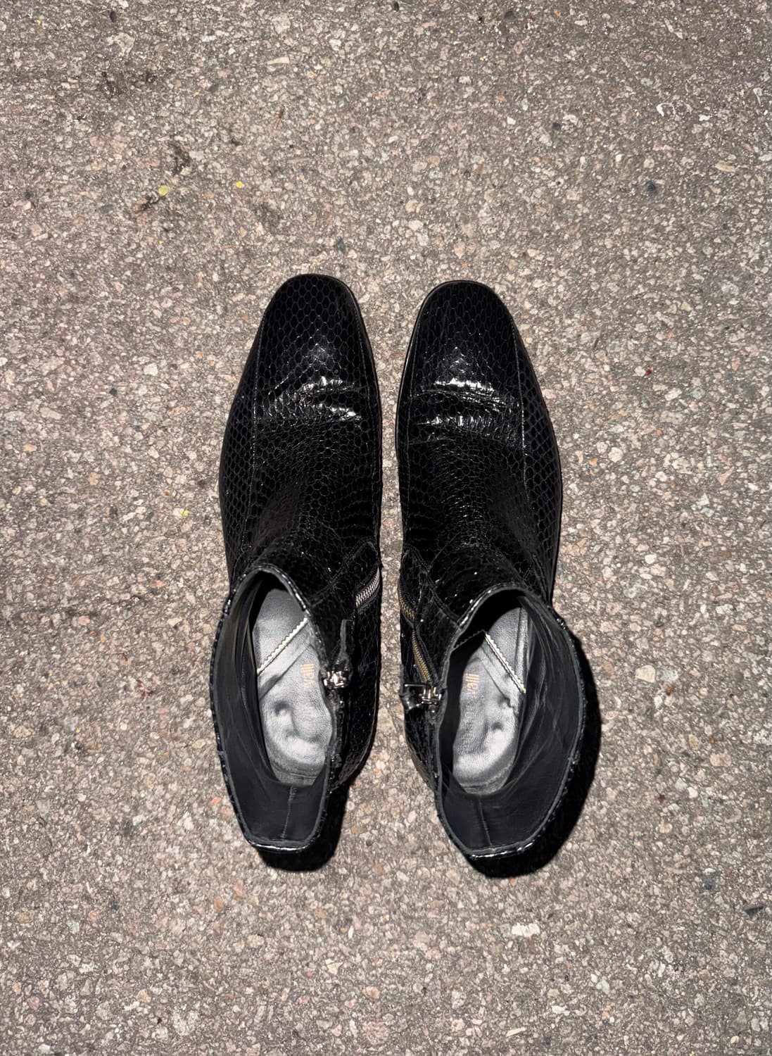 Roberto Cavalli Python Leather Boots 상품이미지3