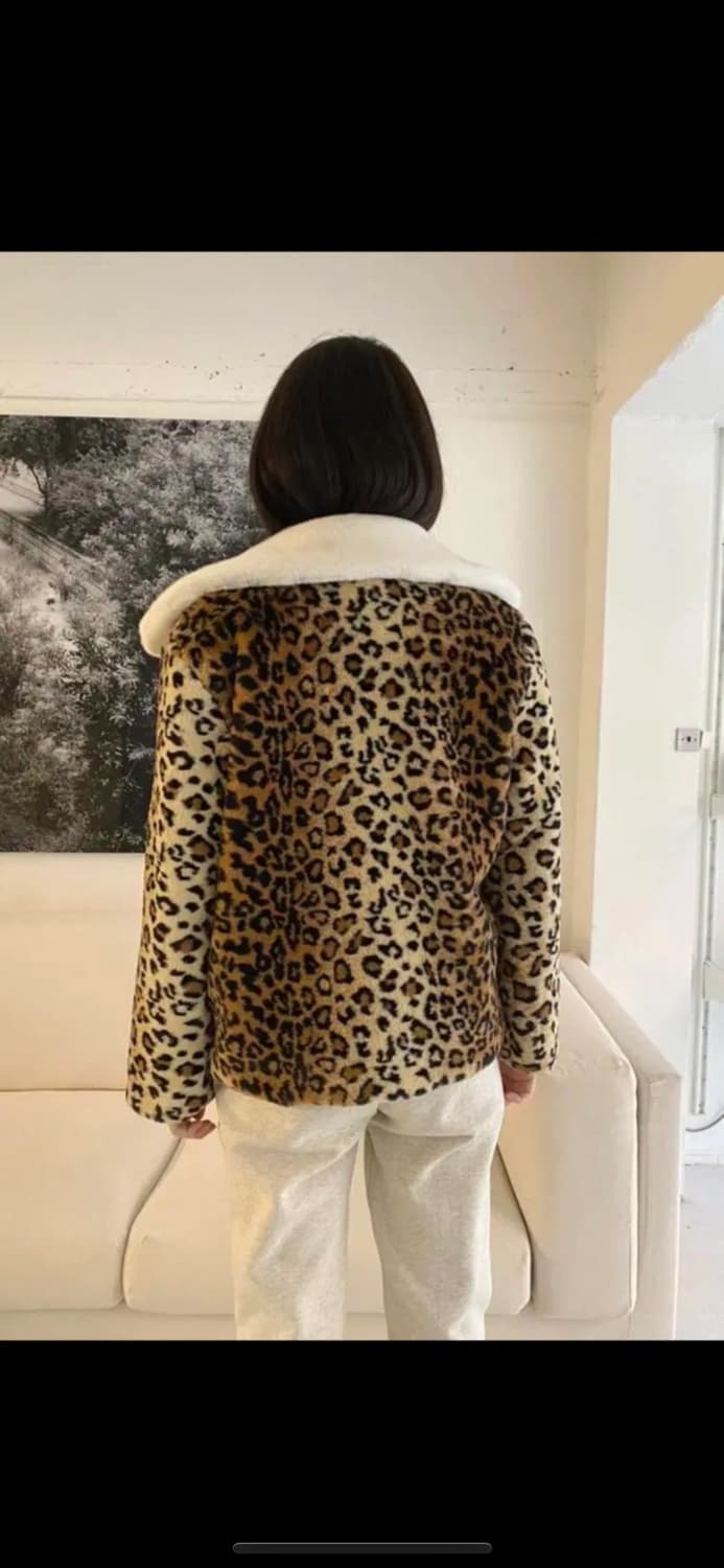 폴앤앨리스 레오파드 퍼 코트 상품이미지5