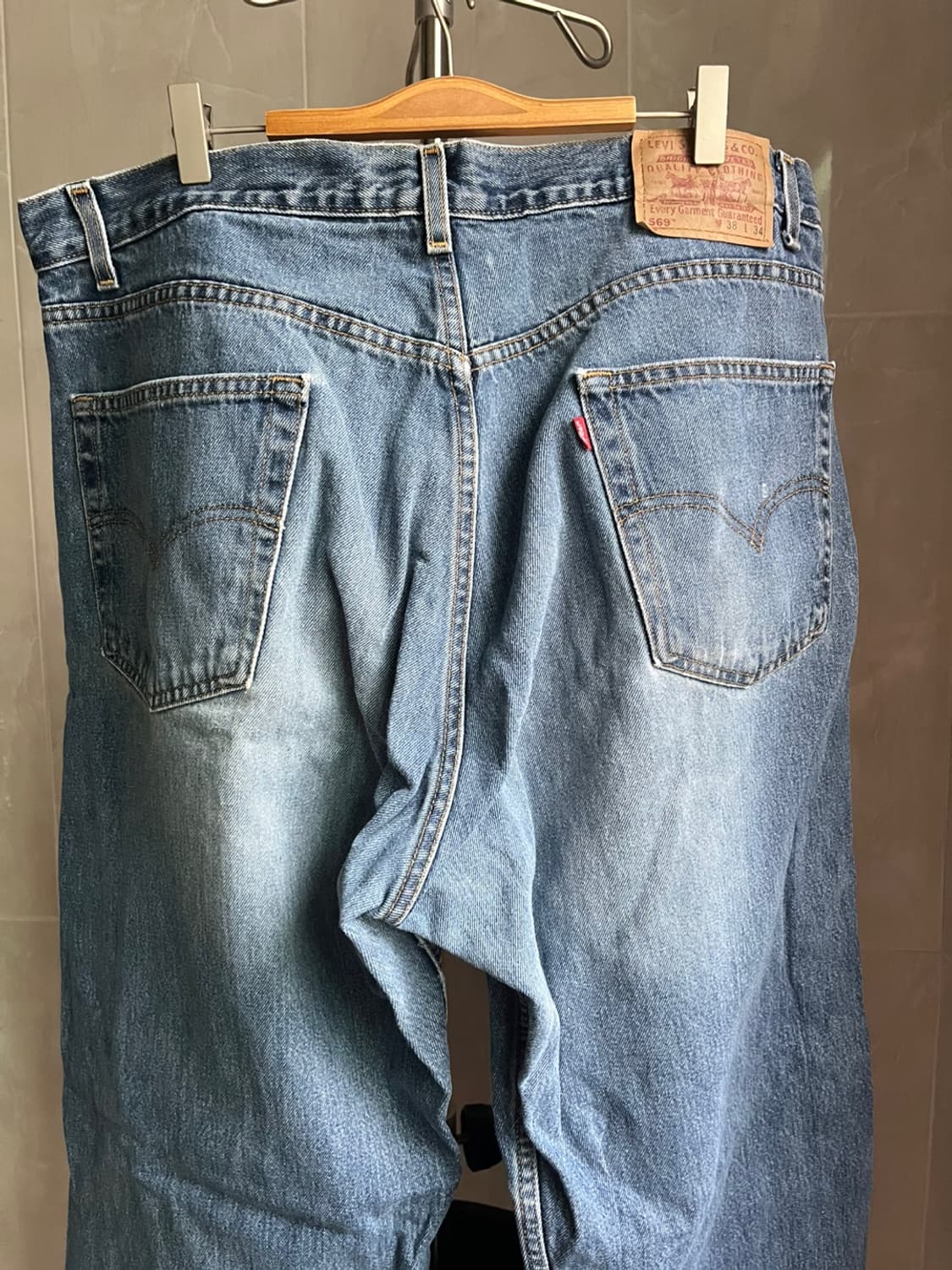 Vintage Levis 569 red font (38x34) 상품이미지3