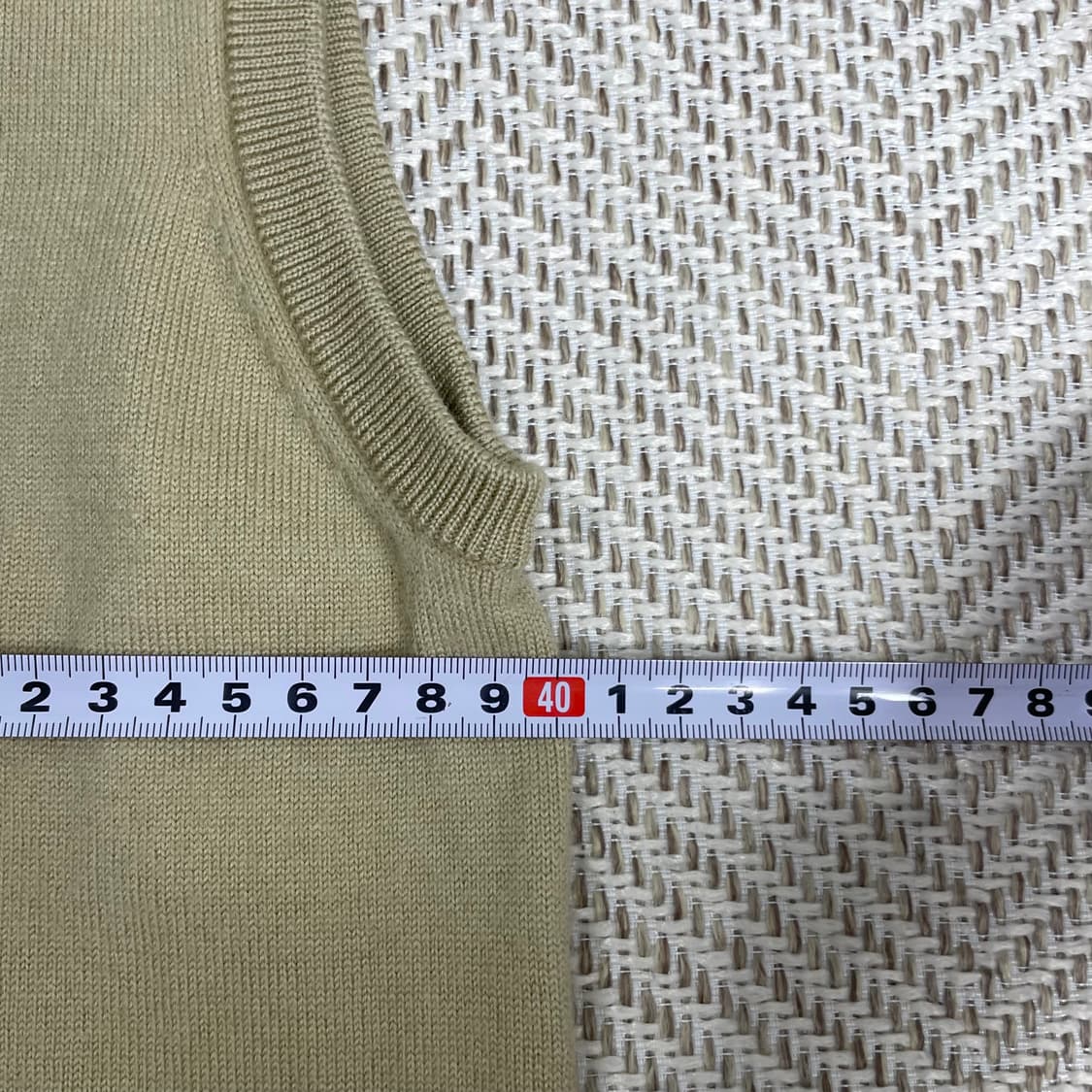 라코스테 니트 조끼 베이지 95 상품이미지7