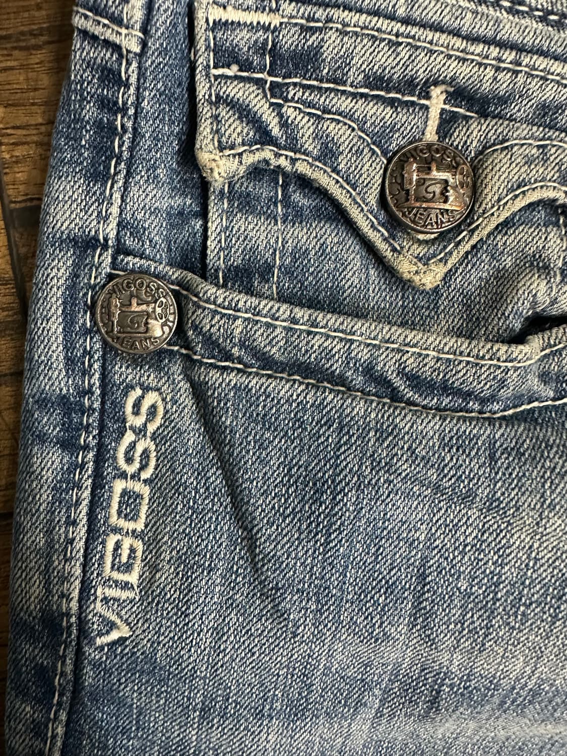 VIGOSS 비고스 Y2K 로우라이즈 데님 미국빈티지 32사이즈 상품이미지6