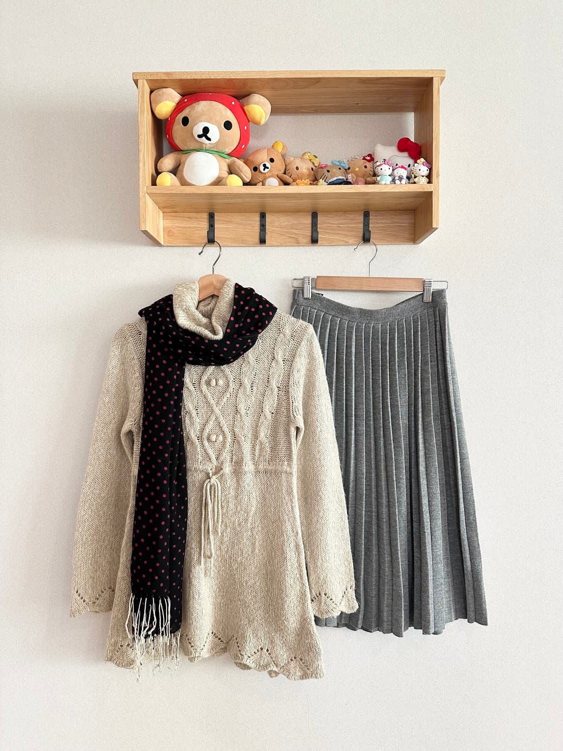 jpn 하구미 스즈코 너드 모리걸 아오이유우 히피 레이어드 코디세트 상품이미지1