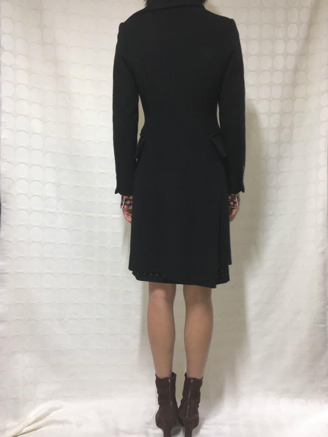 vivienne westwood 비대칭 카라 울 캐시미어 코트  상품이미지4