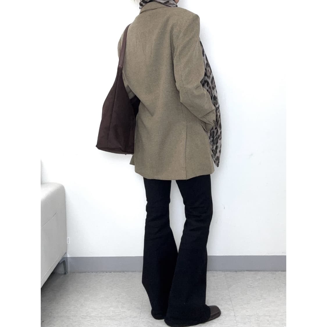 빈티지 베이지 블레이저 울 자켓 상품이미지5