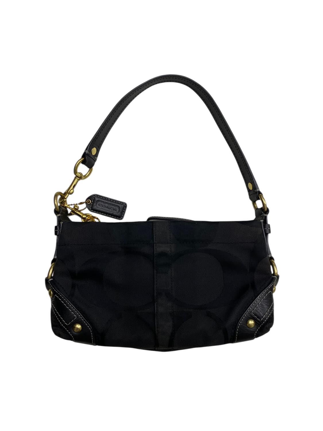 코치 y2k 블랙 바게트백 상품이미지2