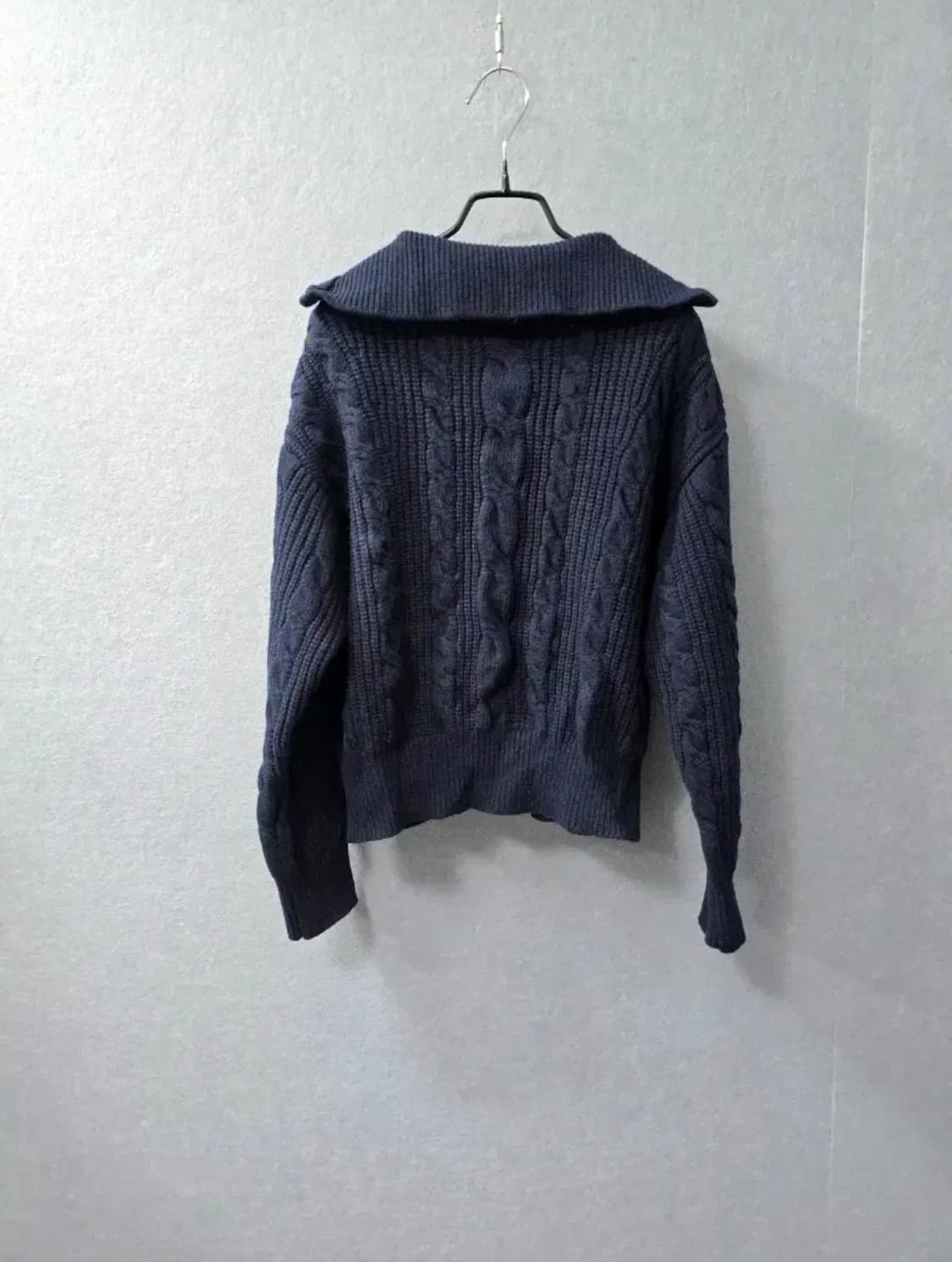 마리떼 프랑소와저버 풀오버 꽈배기 반집업 니트 상품이미지8