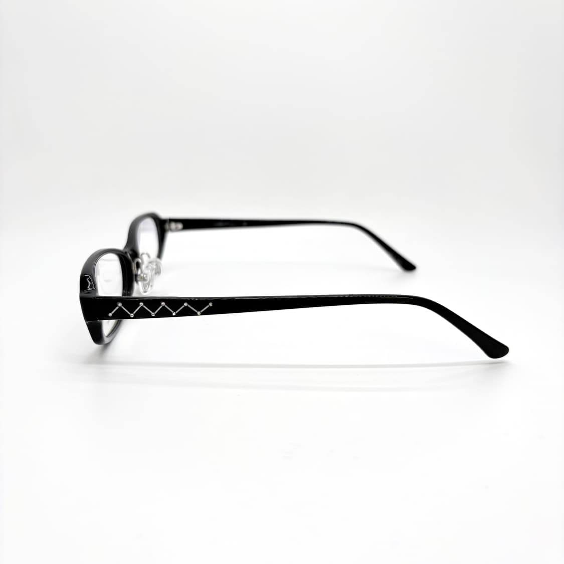 Allegro 블랙 큐빅 빈티지 뿔테 상품이미지4