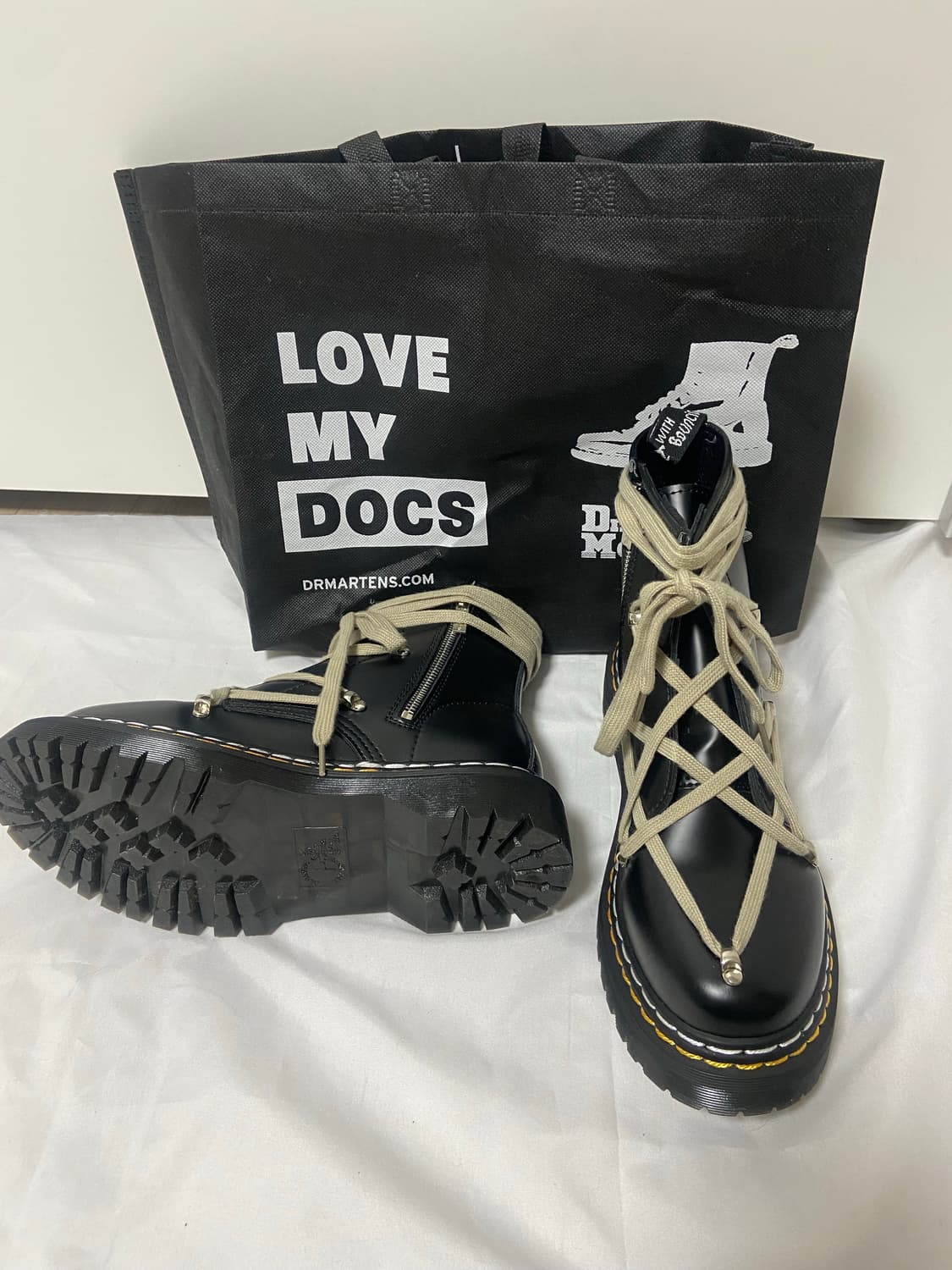 릭오웬스 닥터마틴 1460 벡스 부츠 상품이미지5